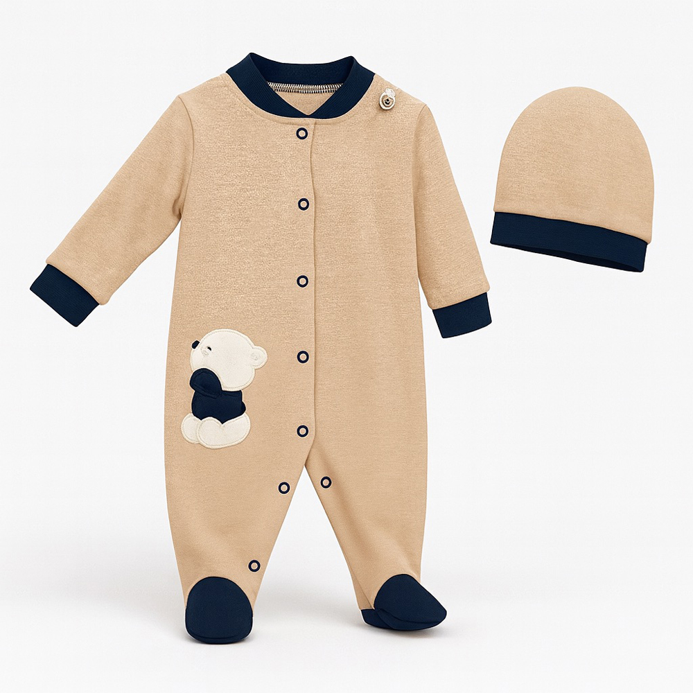 Βρεφικό σετ φορμάκι με σαλιάρα BEBICATTO αγόρι - 2