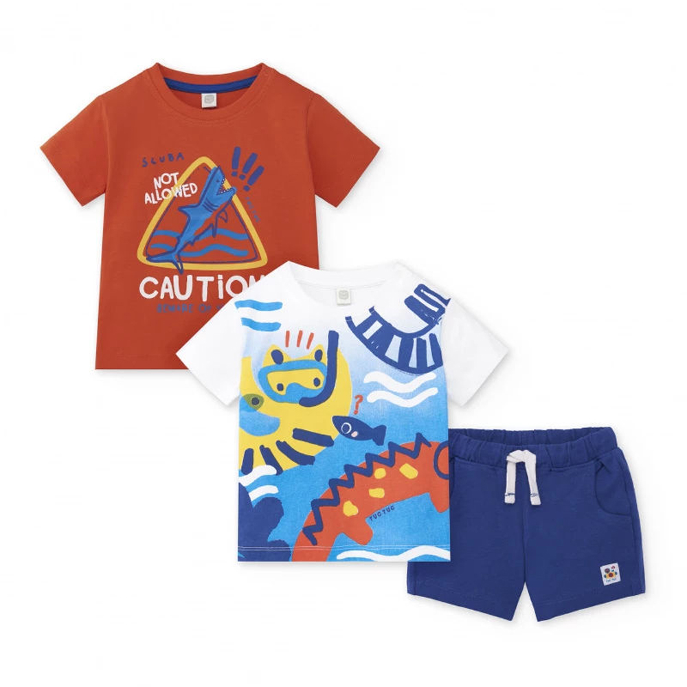 Σετ με βερμούδα TUC TUC αγόρι - ΚΕΡΑΜΜΥΔΙ