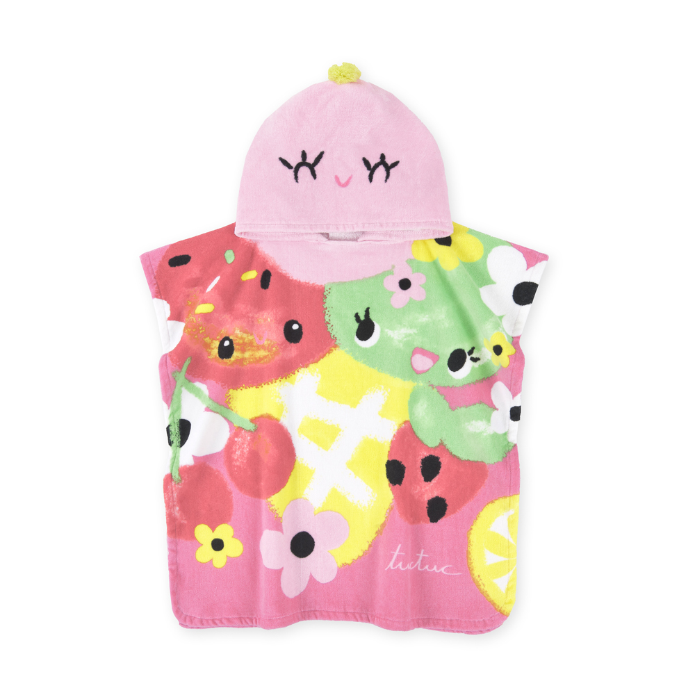 Παιδική πετσέτα poncho θαλάσσης TUC TUC - ΠΟΛΥΧΡΩΜΟ