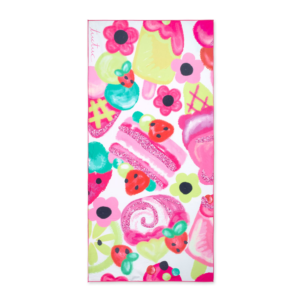 Παιδική πετσέτα θαλάσσης TUC TUC κορίτσι - ΡΟΖ