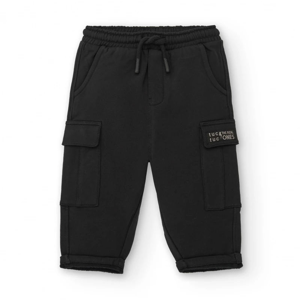 Παιδικό παντελόνι φόρμας TUC TUC αγόρι - ΜΑΥΡΟ