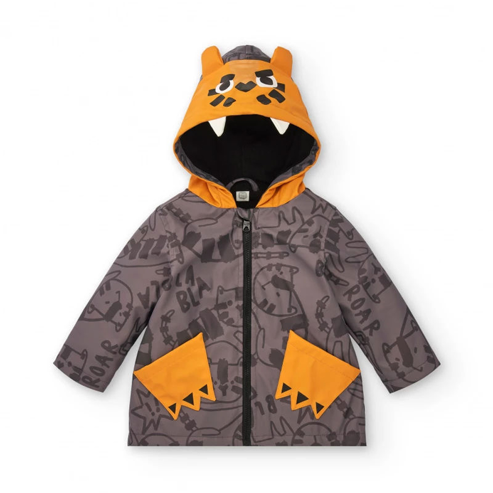 Παιδικό αδιάβροχο μπουφάν TUC TUC αγόρι - ΓΚΡΙ
