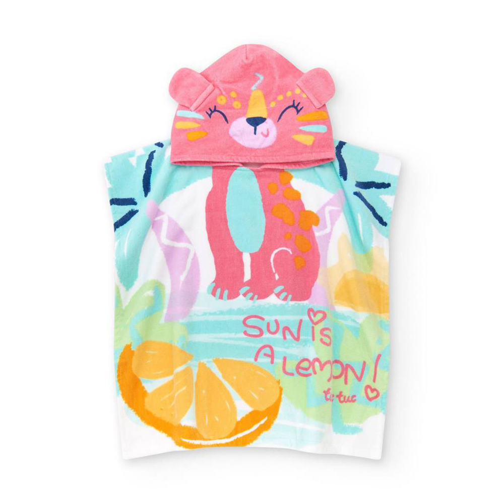 Παιδική πετσέτα poncho θαλάσσης TUC TUC - ΠΟΛΥΧΡΩΜΟ