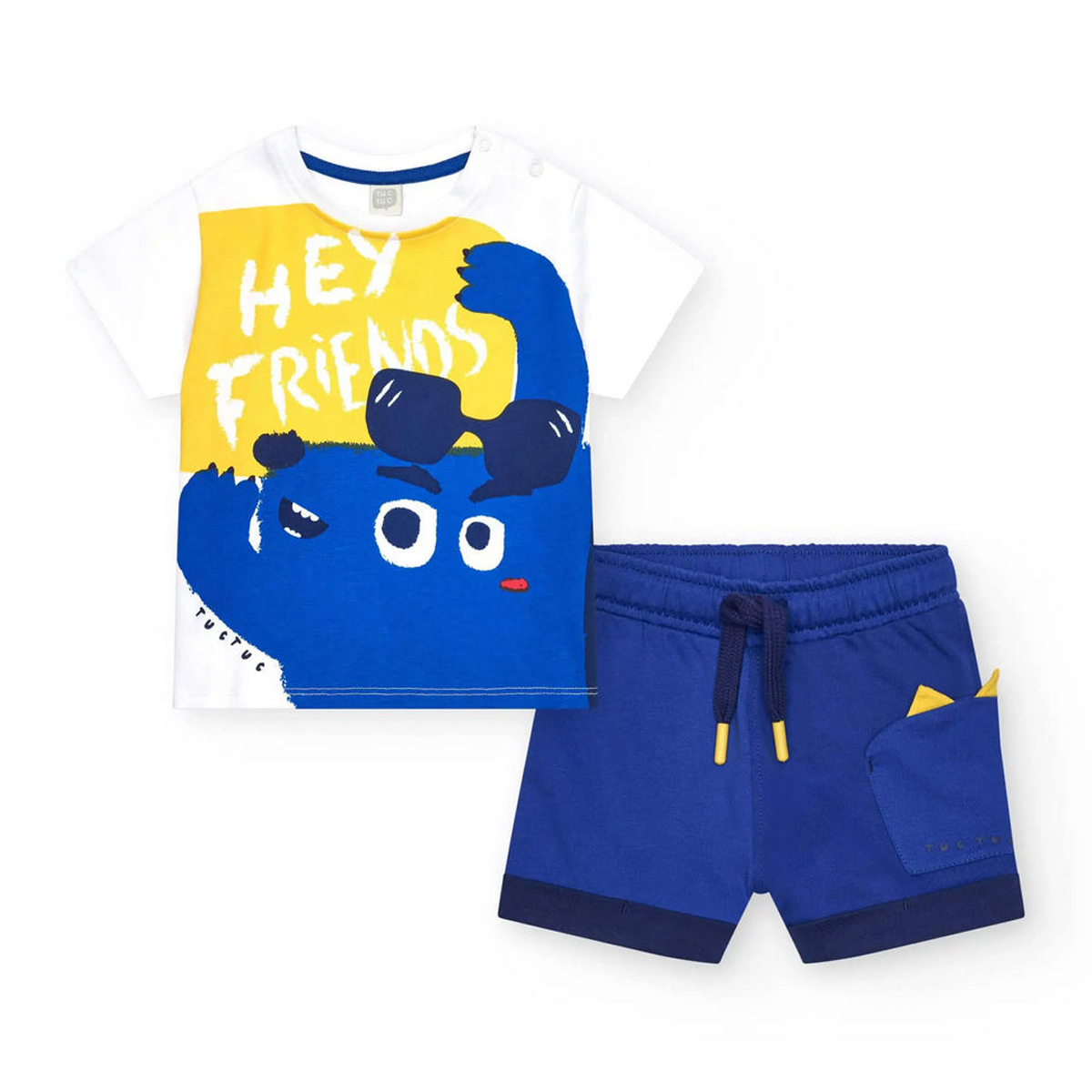 Παιδικό σετ με βερμούδα TUC TUC αγόρι - ΛΕΥΚΟ