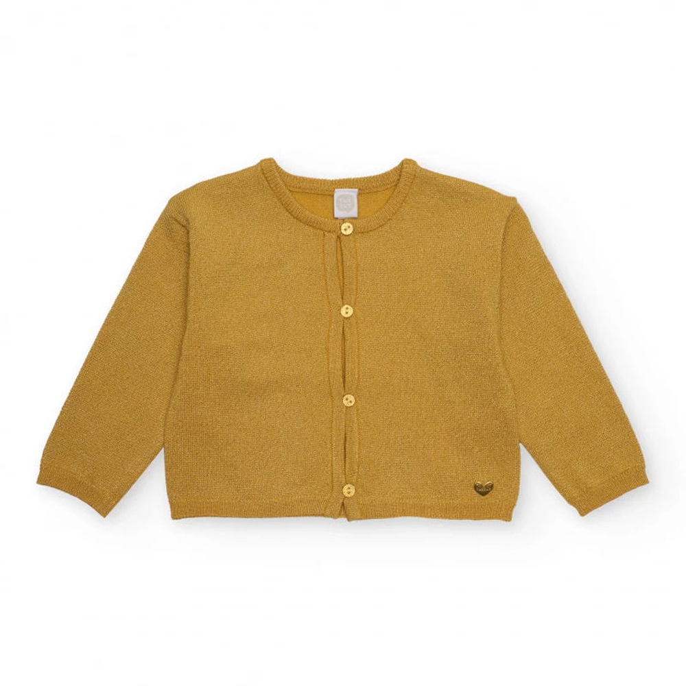 Παιδική πλεκτή ζακέτα TUC TUC κορίτσι - ΧΡΥΣΟ