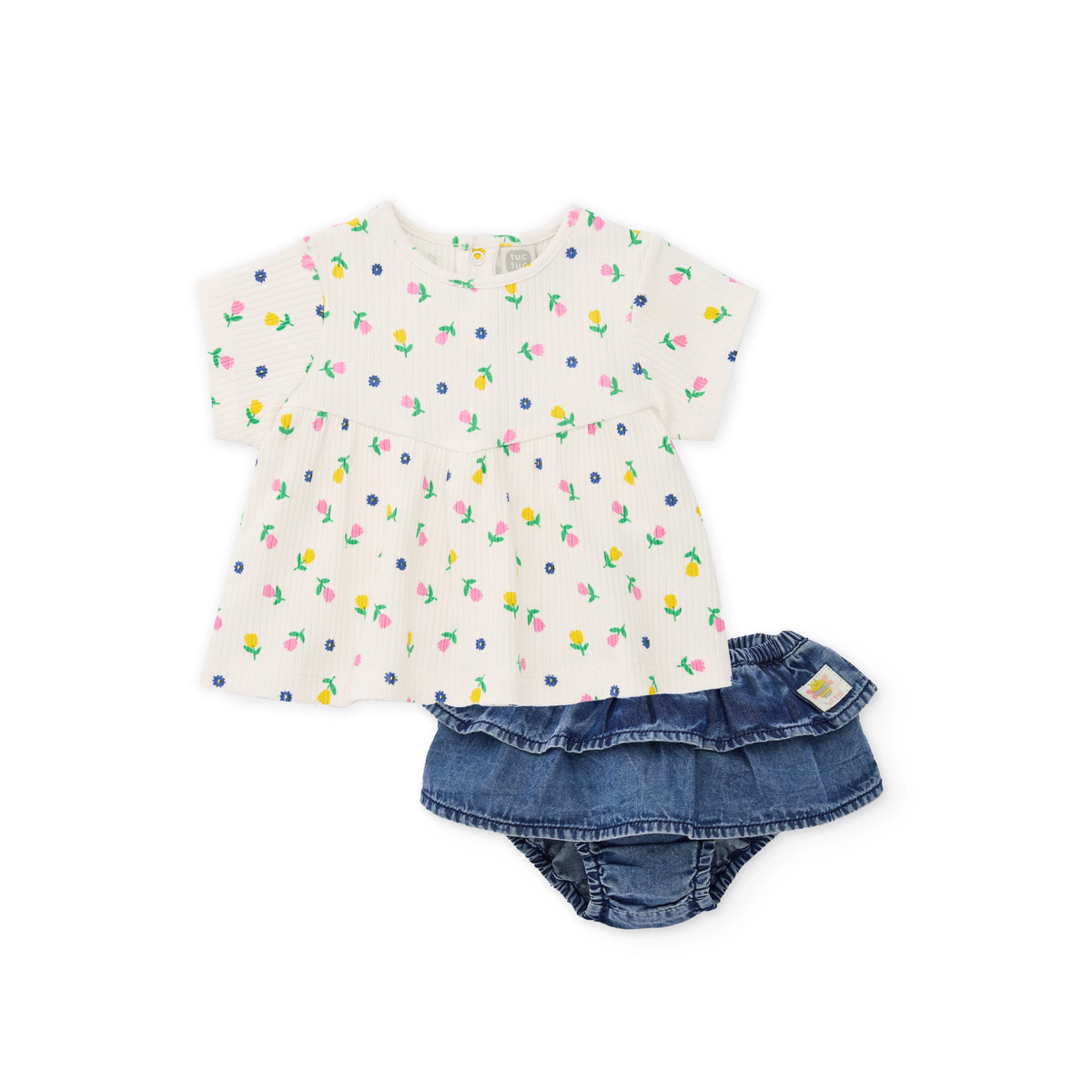 Βρεφικό σετ με σόρτς TUC TUC κορίτσι - ΜΠΕΖ