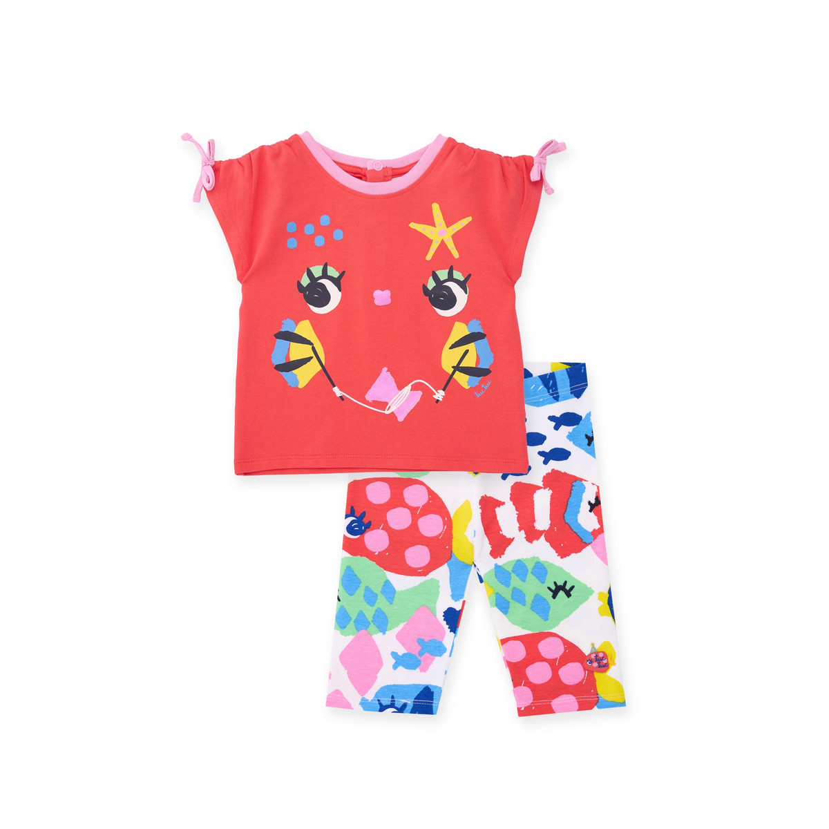 Παιδικό σετ με κολάν TUC TUC κορίτσι - ΚΟΚΚΙΝΟ