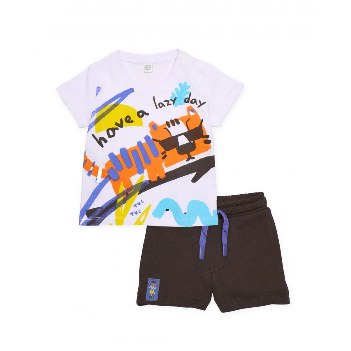 Παιδικό σετ με βερμούδα TUC TUC αγόρι - ΛΕΥΚΟ