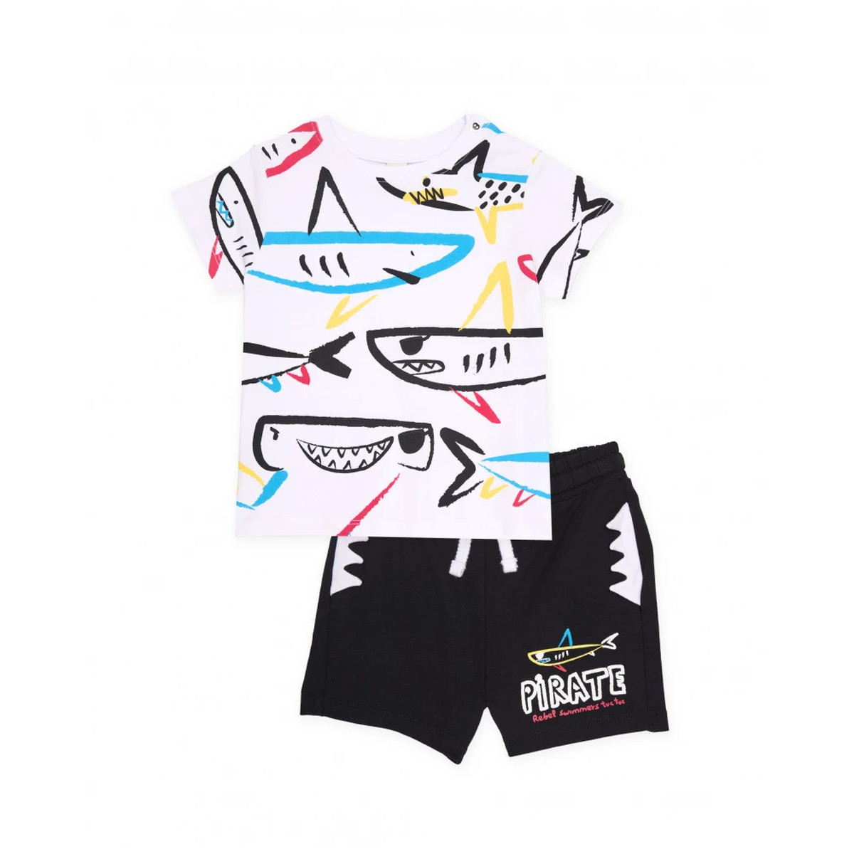Παιδικό σετ με βερμούδα TUC TUC αγόρι - ΛΕΥΚΟ
