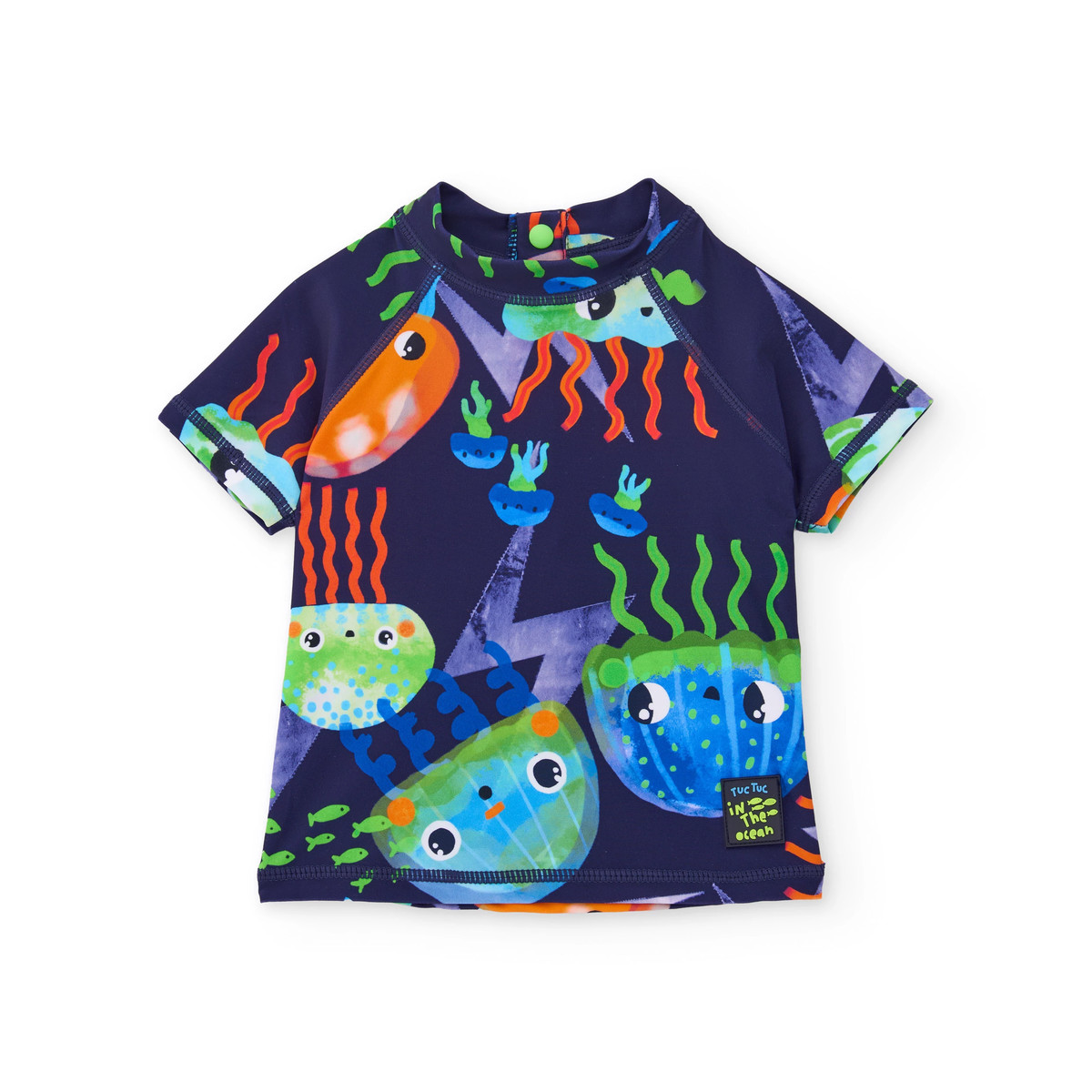 Παιδική αντιηλιακή μπλούζα παραλίας TUC TUC αγόρι - NAVY