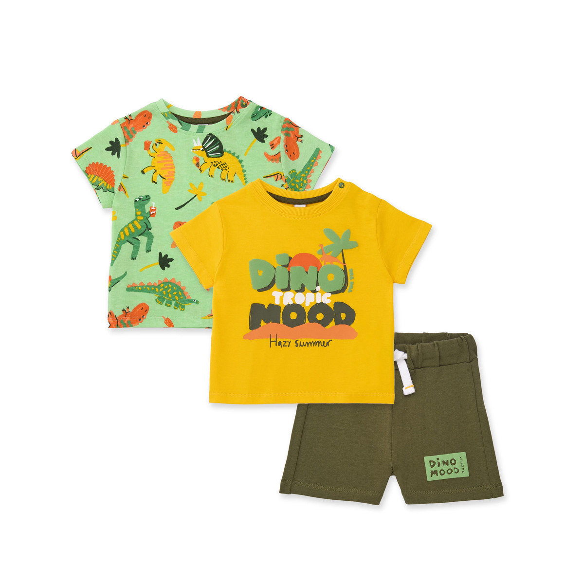 Παιδικό σετ με βερμούδα 3 τμχ TUC TUC αγόρι - ΠΡΑΣΙΝΟ