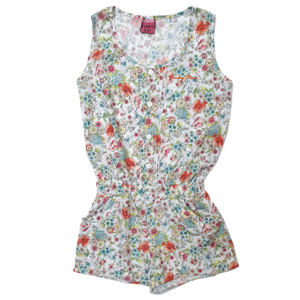 Ολόσωμο σορτσάκι  FUNKY - ΛΕΥΚΟ