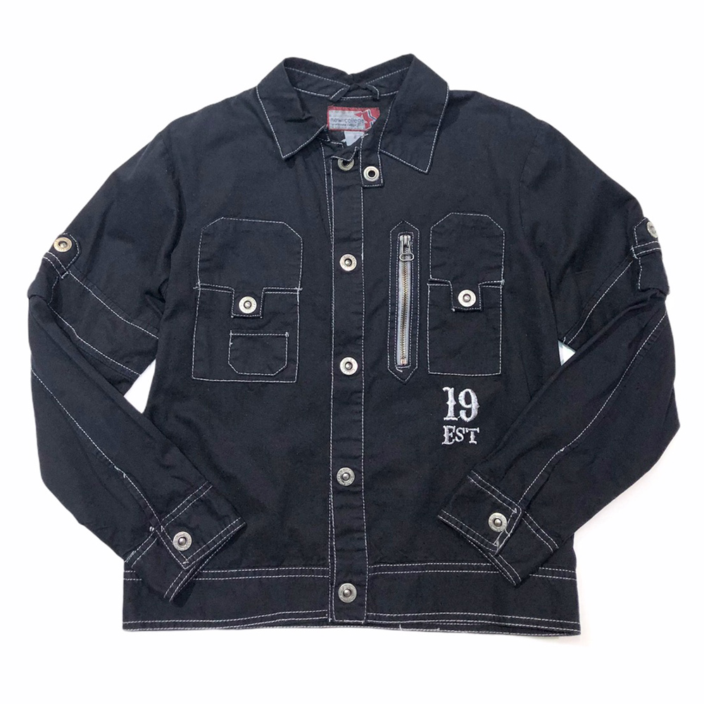 Μπουφάν εποχής New College - ΜΠΛΕ-ΣΚΟΥΡΟ