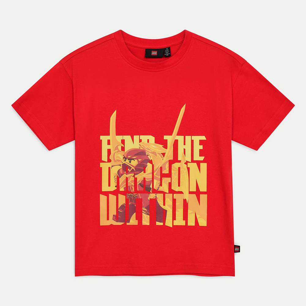 Παιδική κοντομάνικη μπλούζα LEGO NINJAGO αγόρι - ΚΟΚΚΙΝΟ