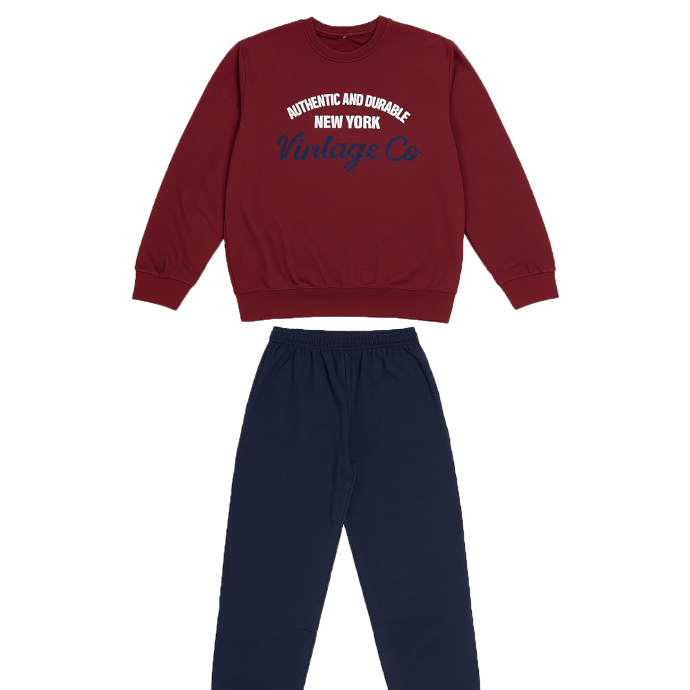 Σετ με φόρμα εποχής PICCINO - ΜΠΟΡΝΤΩ