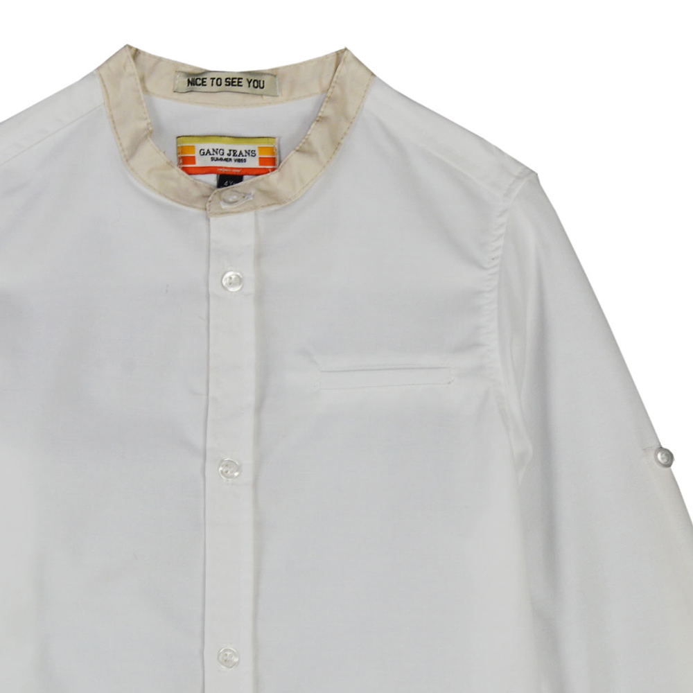 Πουκάμισο GANG με γιακά mao - 2