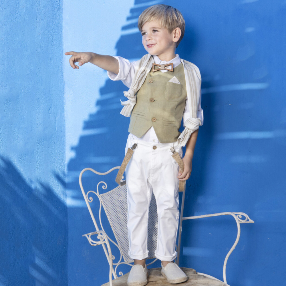 Βαπτιστικό κοστούμι BABY BLOOM - ΧΑΚΙ