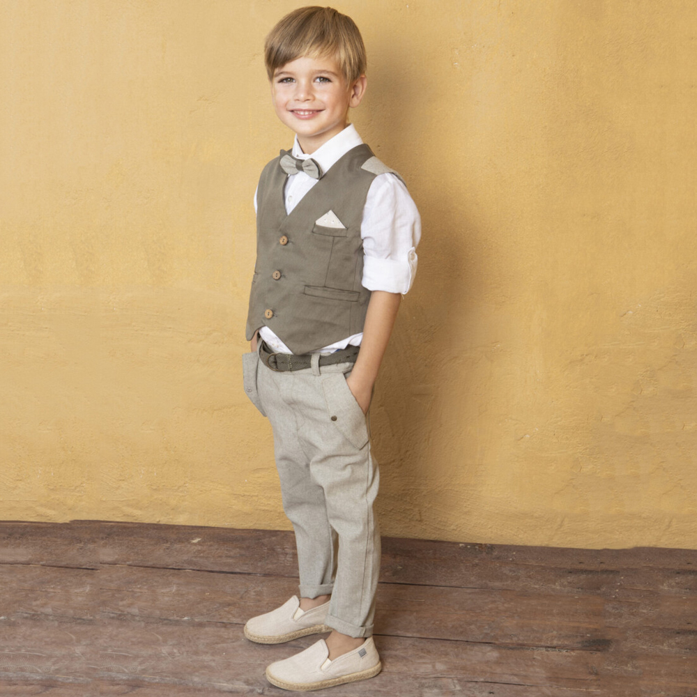 Βαπτιστικό κοστούμι BABY BLOOM - ΧΑΚΙ