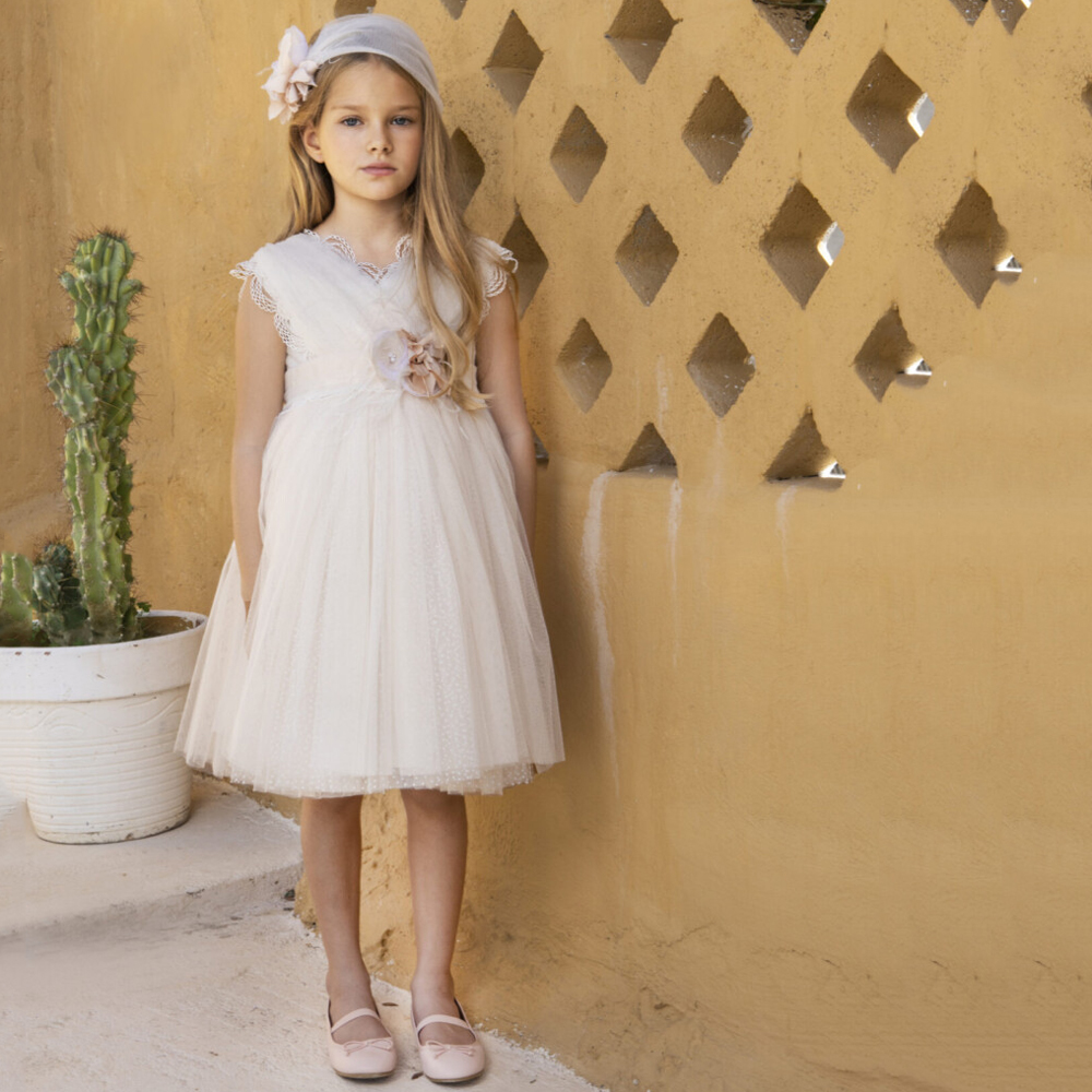 Βαπτιστικό φόρεμα BABY BLOOM - ΡΟΖ