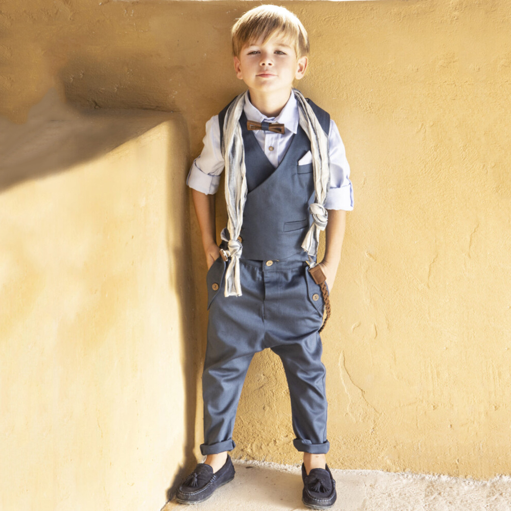 Βαπτιστικό κοστούμι BABY BLOOM - ΜΠΛΕ