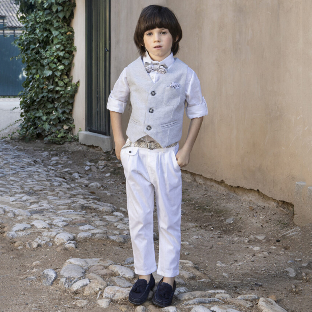 Βαπτιστικό κοστούμι BABY BLOOM - ΓΚΡΙ