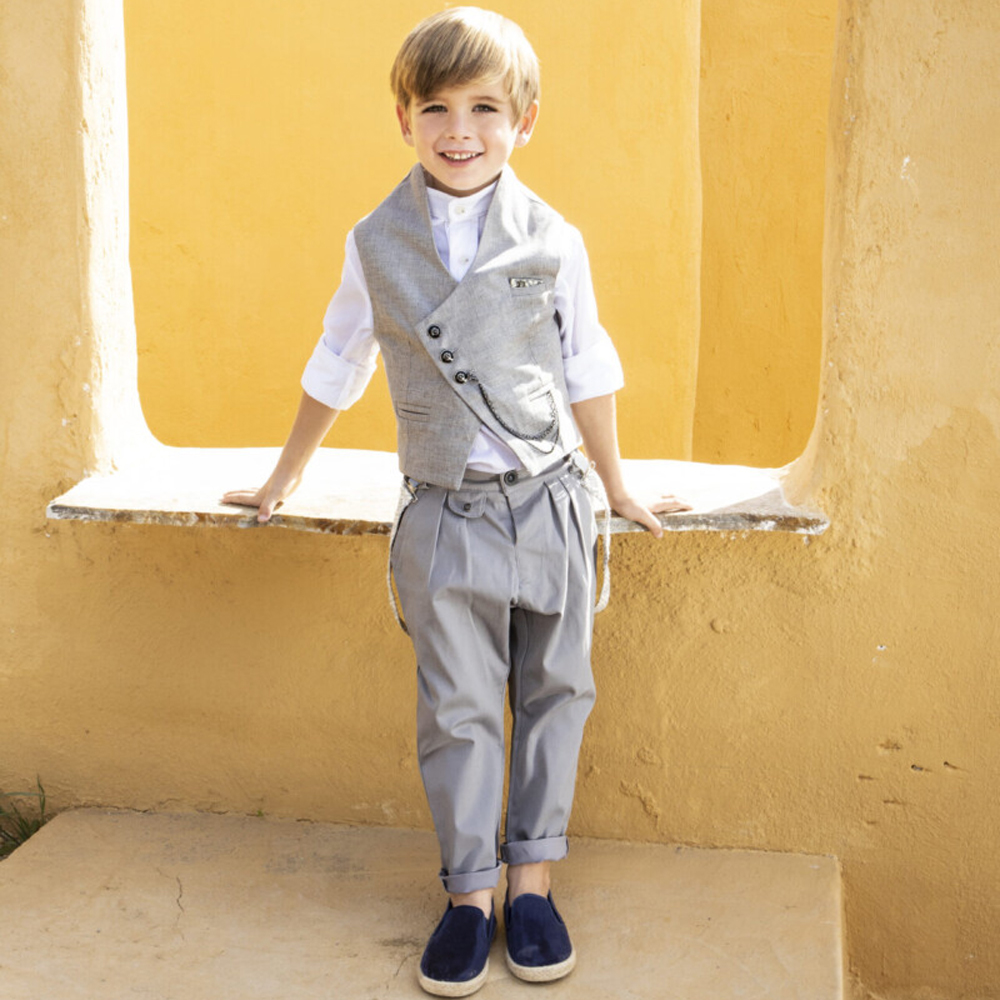 Βαπτιστικό κοστούμι BABY BLOOM - ΓΚΡΙ