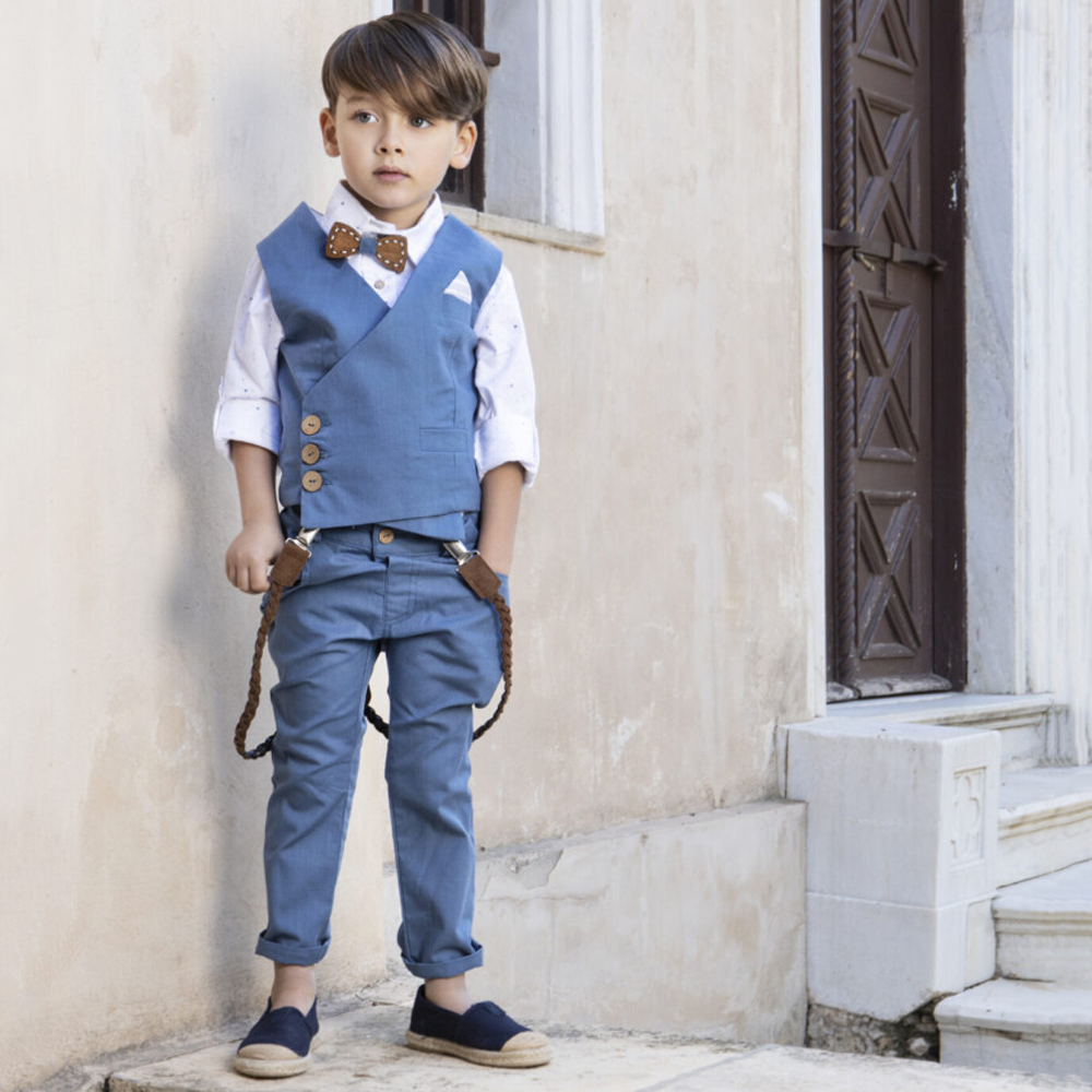 Βαπτιστικό κοστούμι BABY BLOOM - ΜΠΛΕ