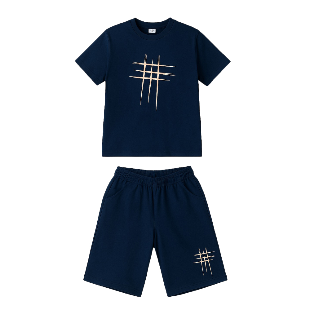 Σετ με βερμούδα PICCINO αγόρι - NAVY