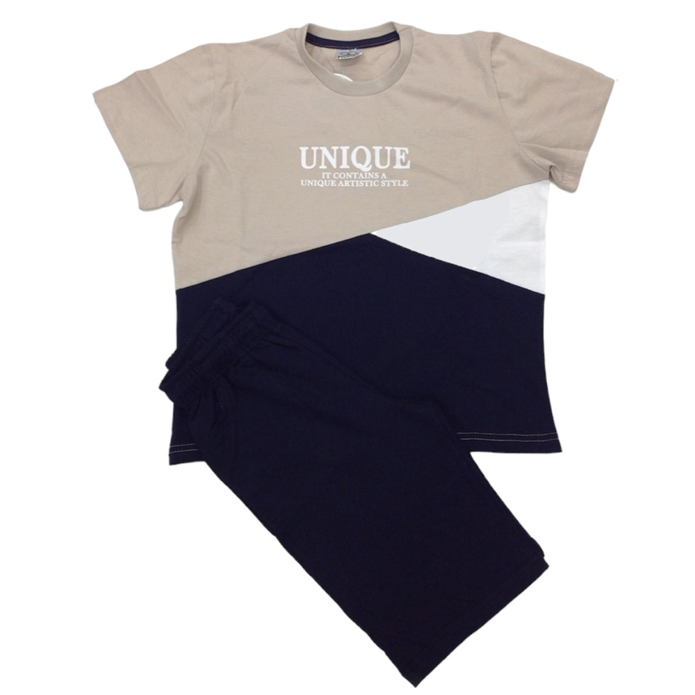 Σετ με βερμούδα PICCINO αγόρι - ΜΠΕΖ