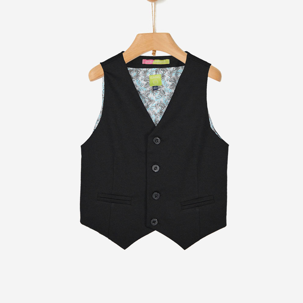 Γιλέκο GANG αγόρι - ΜΑΥΡΟ