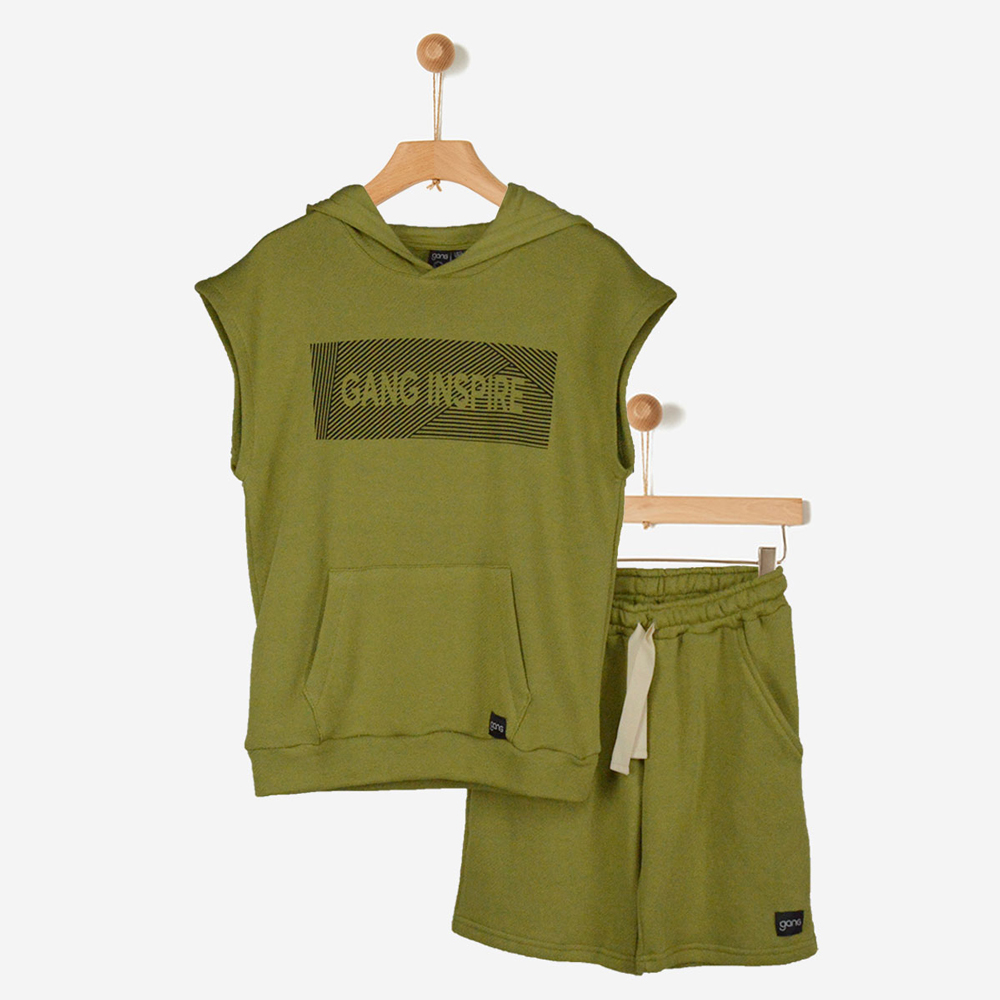 Σετ με βερμούδα GANG αγόρι - ΧΑΚΙ