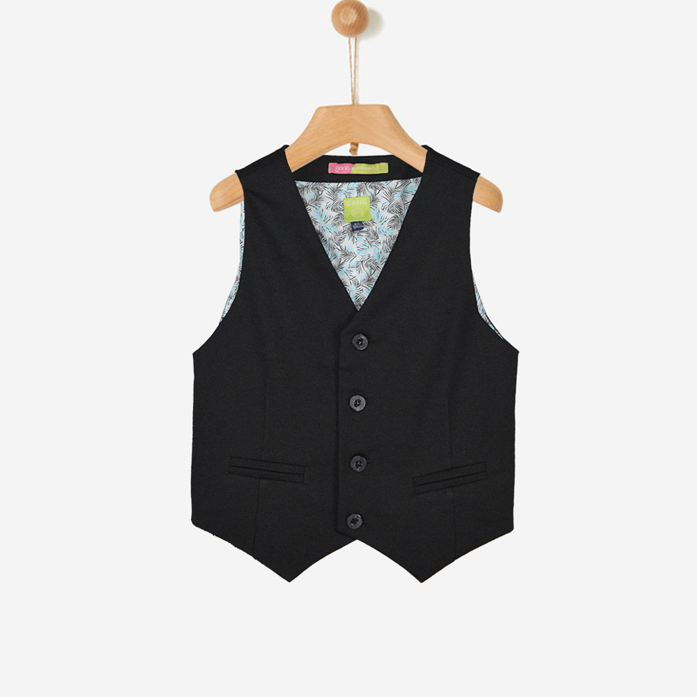 Γιλέκο GANG αγόρι - ΜΑΥΡΟ