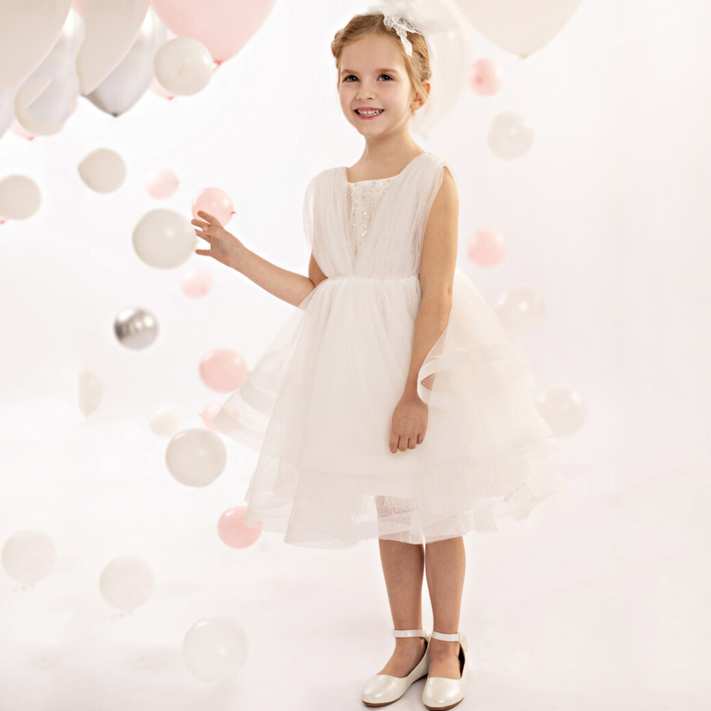 Βαπτιστικό φόρεμα BABY BLOOM κορίτσι - OFF WHITE