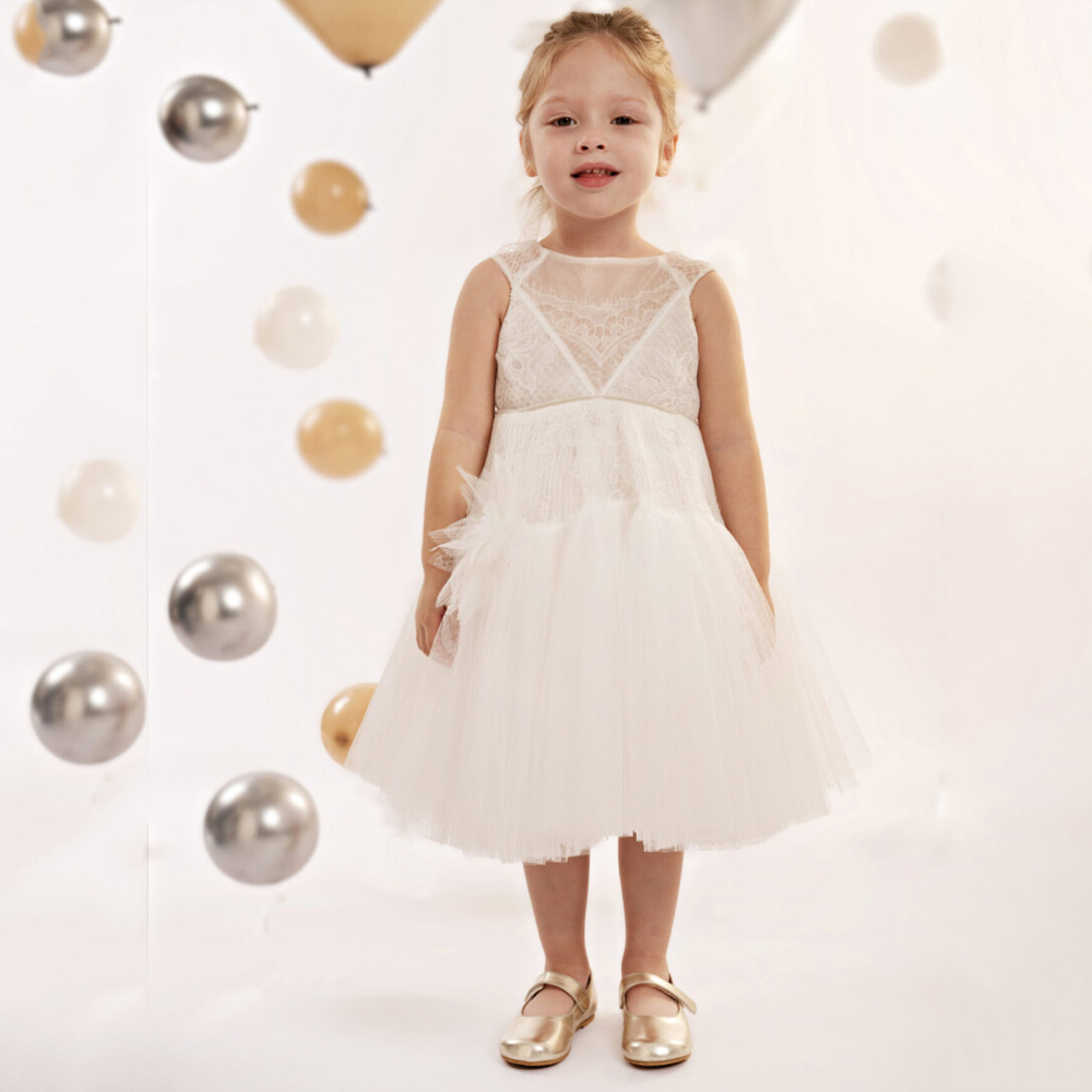 Βαπτιστικό φόρεμα BABY BLOOM κορίτσι - OFF WHITE