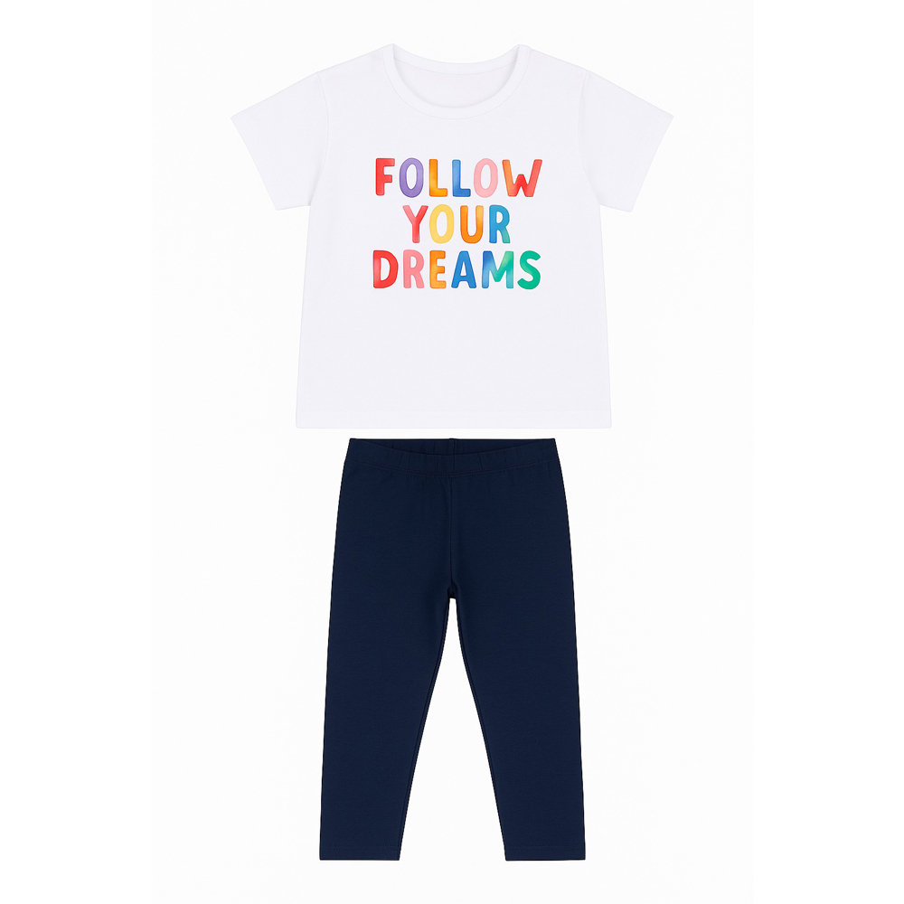 Παιδικό σετ με κολάν - ΛΕΥΚΟ