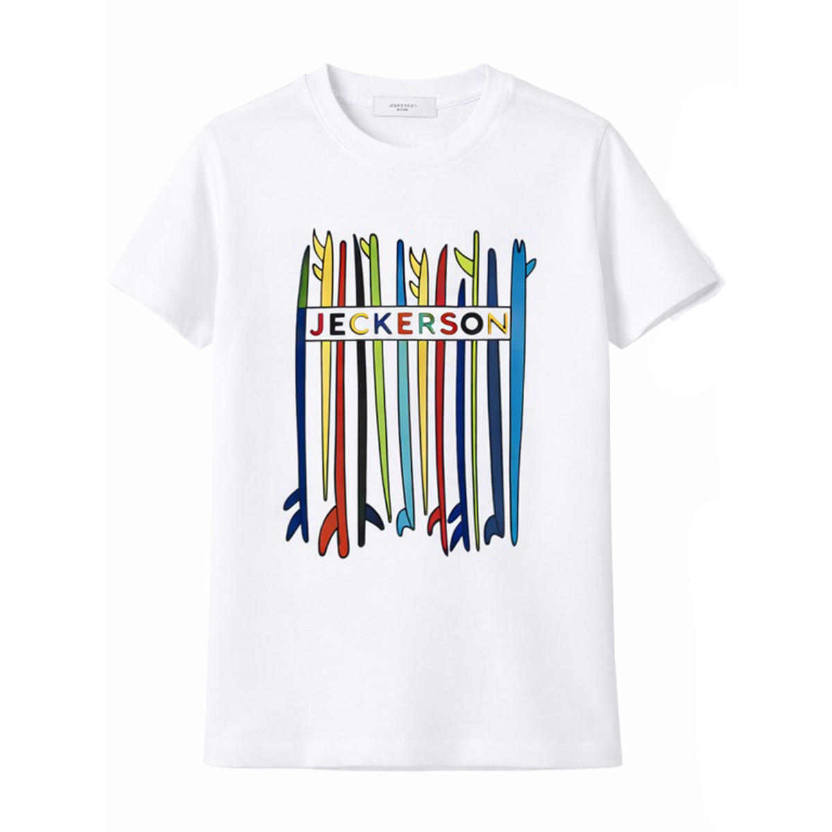 Κοντομάνικη μπλούζα για αγόρι JECKERSON - ΛΕΥΚΟ