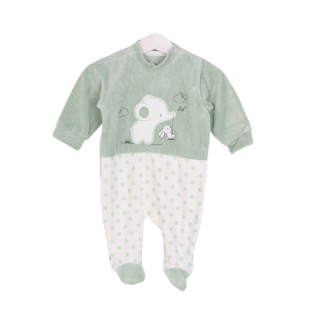 Βρεφικό βελουτέ φορμάκι BABYBAL κορίτσι - ΜΕΝΤΑ