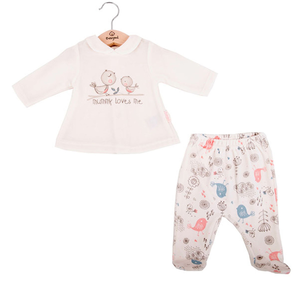 Βρεφικό σετ φόρμας BABYBOL - ΕΚΡΟΥ