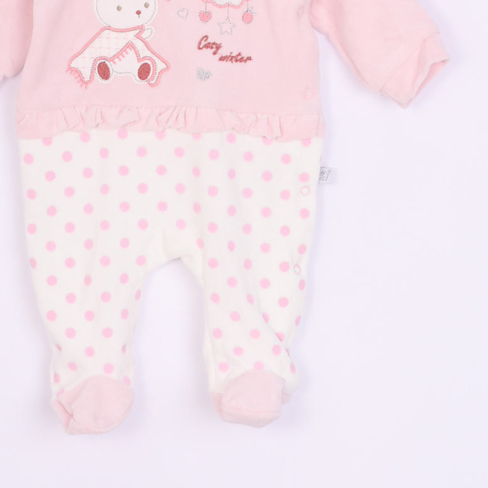 Βρεφικό βελουτέ φορμάκι BABYBAL κορίτσι - 3