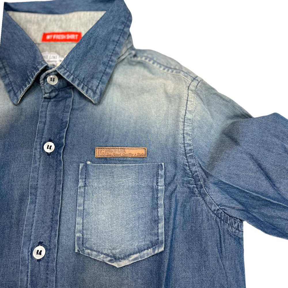 Τζιν πουκάμισο GANG - 2