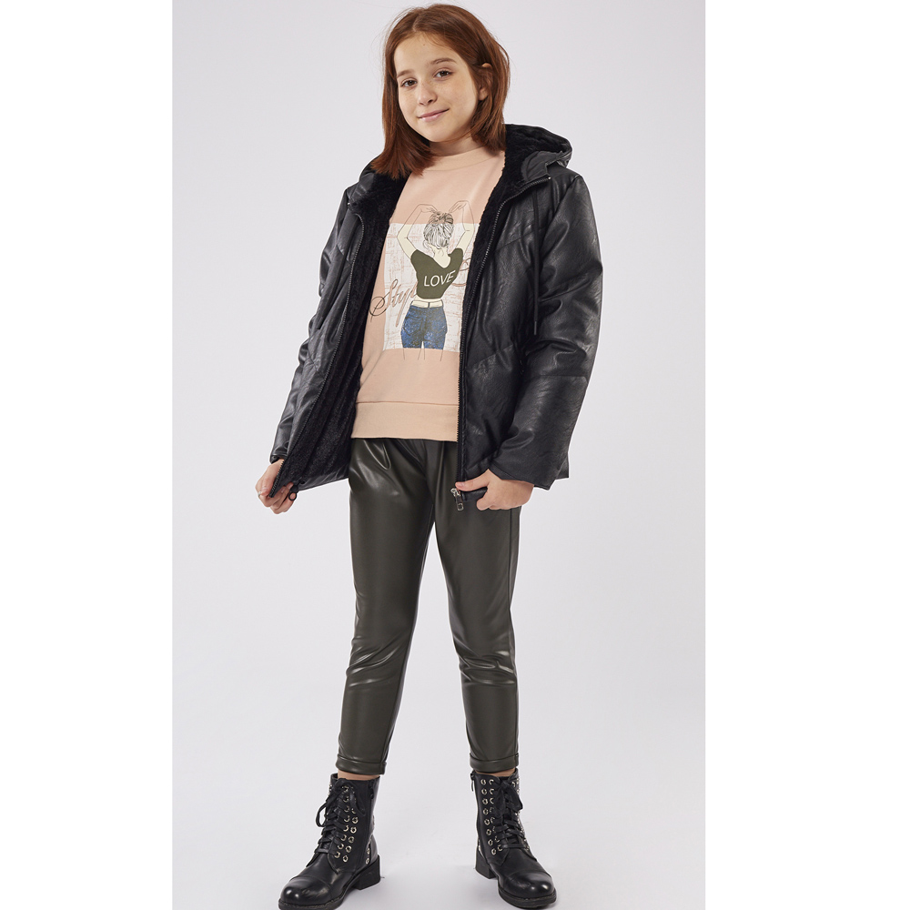 Μπουφάν δερματίνη ΕΒΙΤΑ - 4