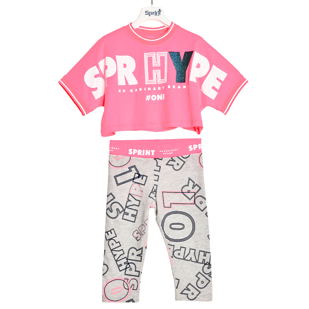 Σετ με κολάν SPRINT - ΡΟΖ