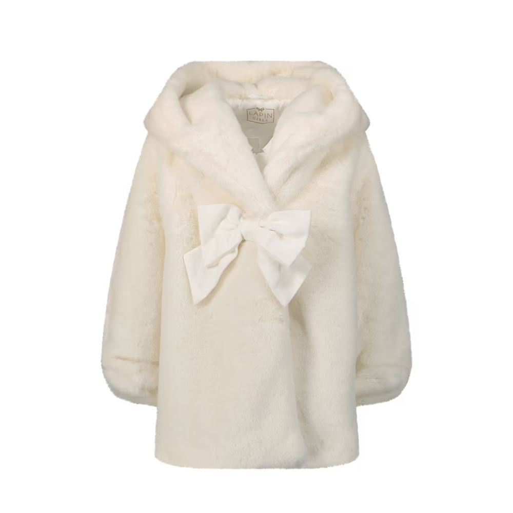 Γούνινο παλτό LAPIN - ΕΚΡΟΥ