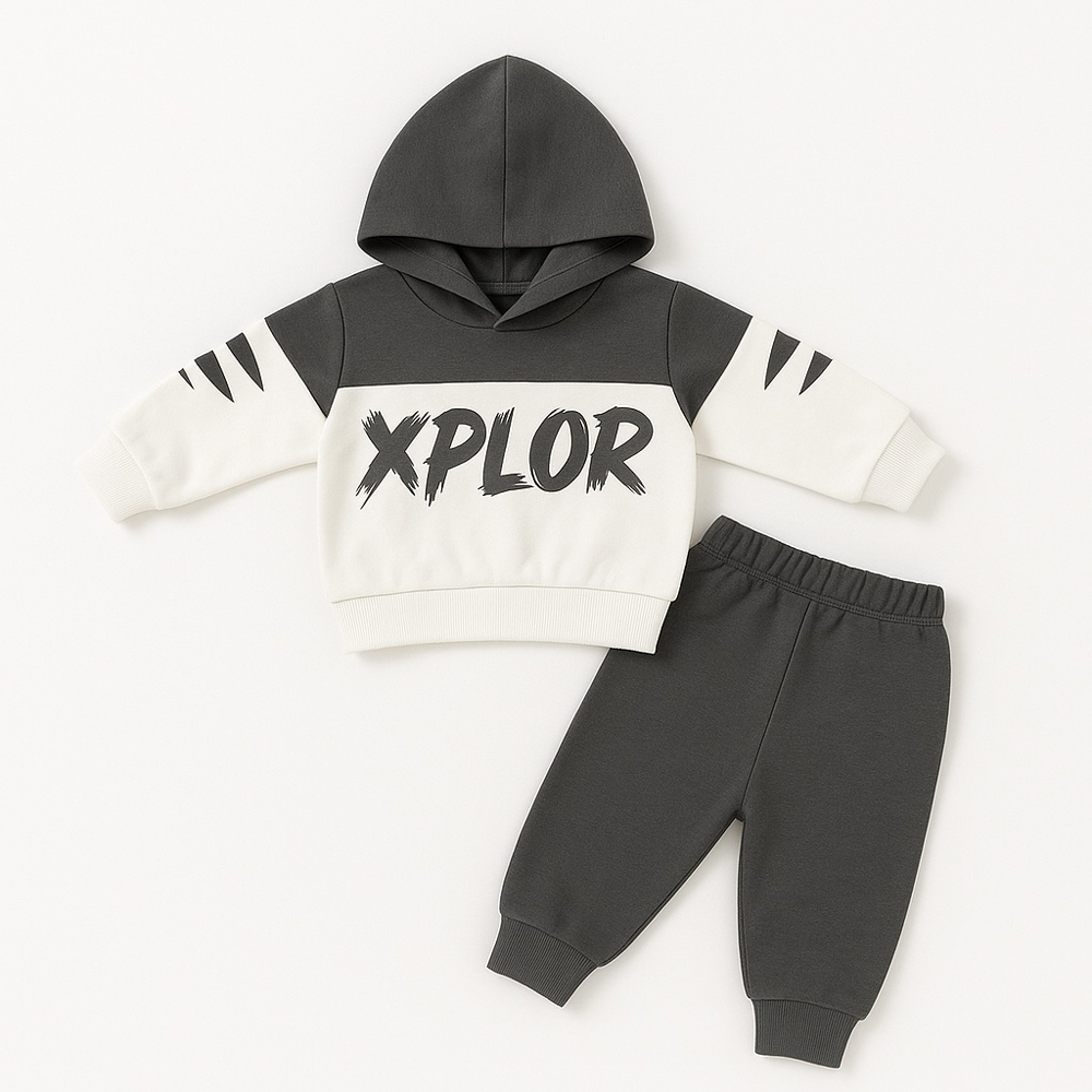 Σετ με φόρμα PICCINO - ΜΑΥΡΟ