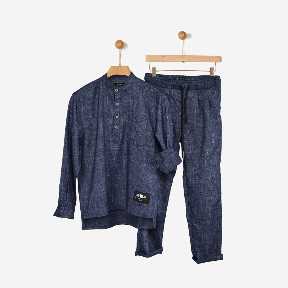 Παιδικό σετ με παντελόνι GANG αγόρι - ΜΠΛΕ