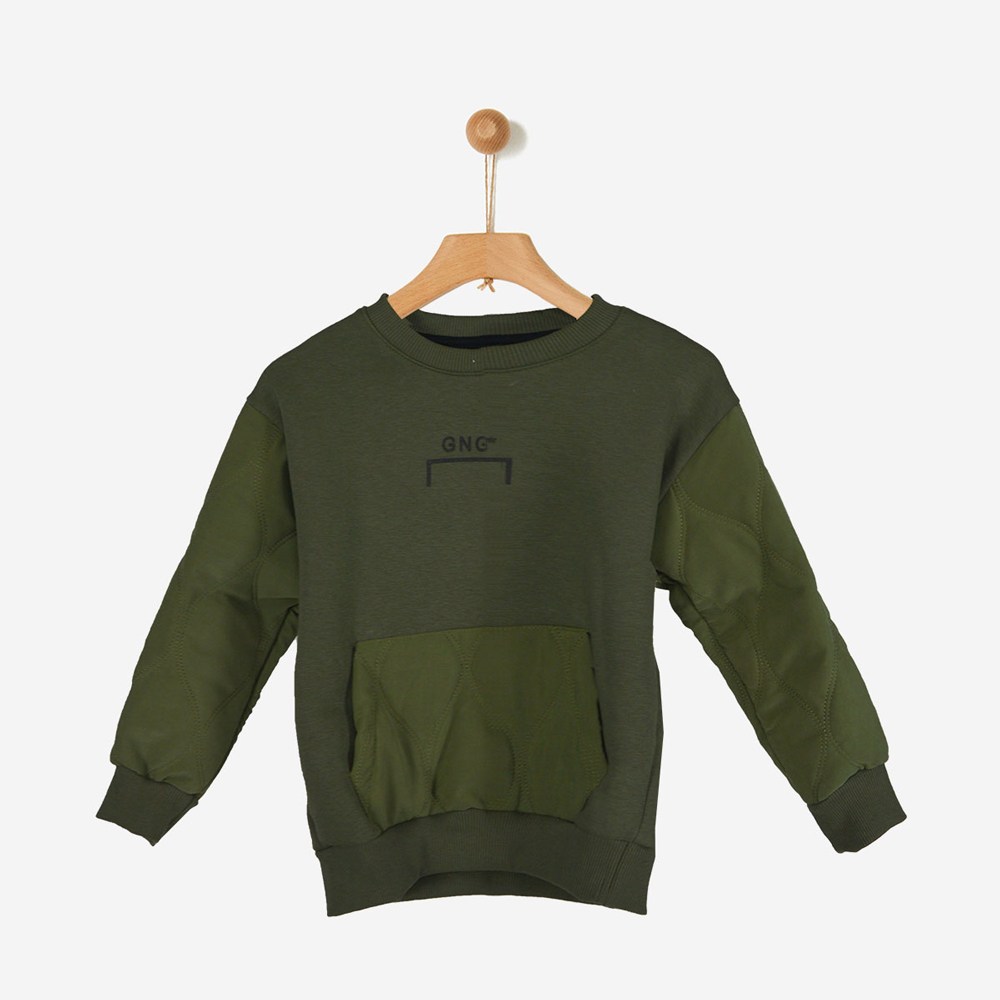 Παιδική μπλούζα φούτερ GANG αγόρι - ΧΑΚΙ