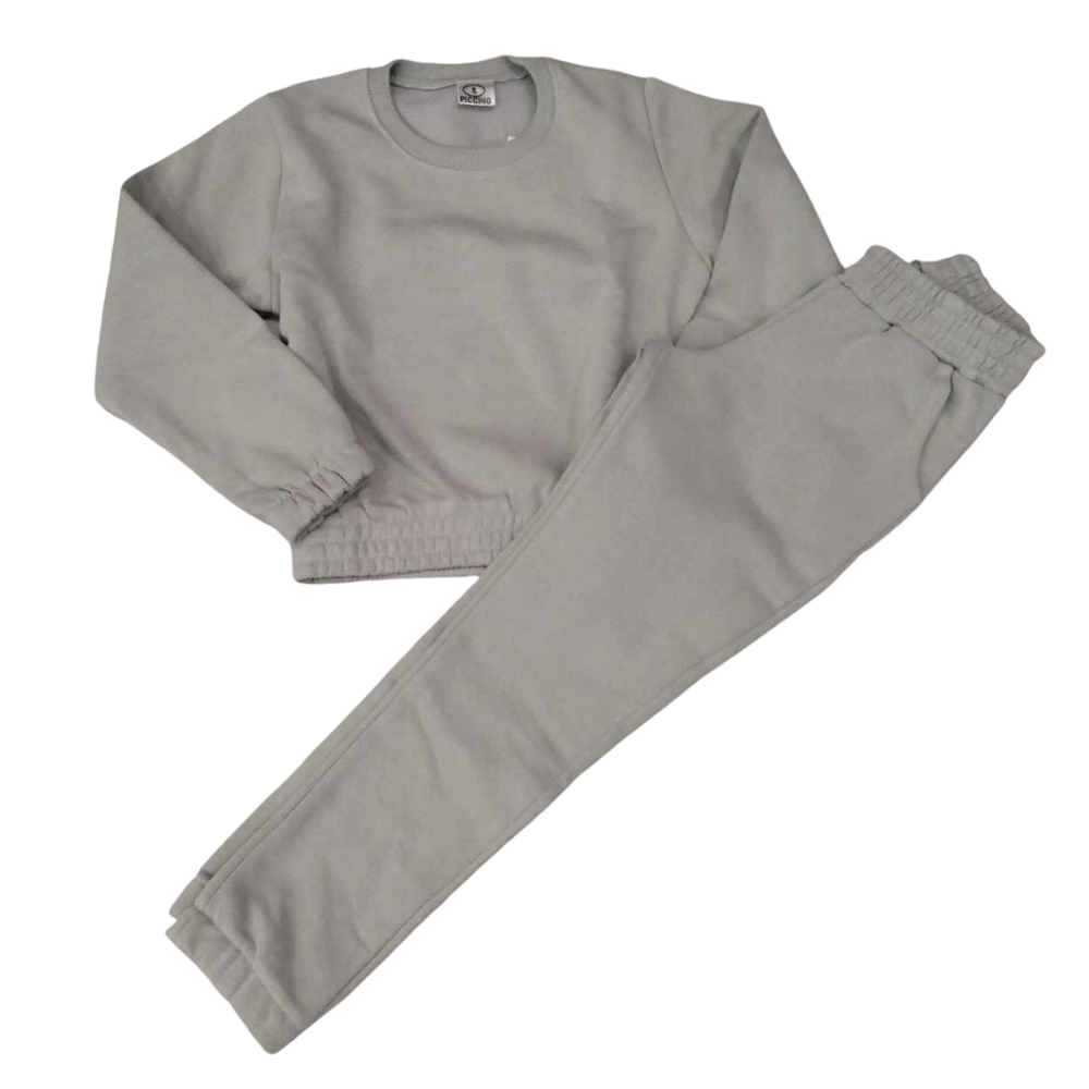 Σετ με φόρμα PICCINO κορίτσι - ΓΚΡΙ