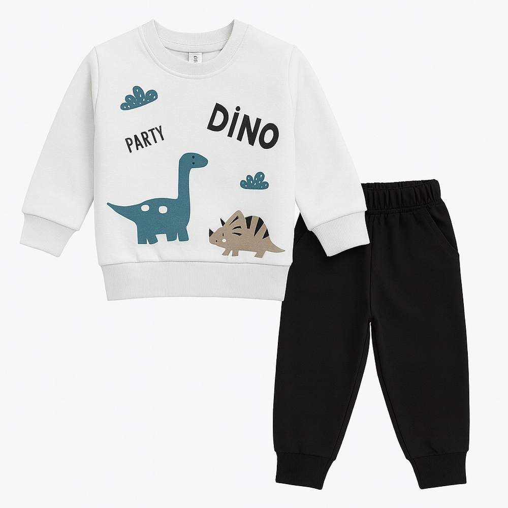 Παιδικό σετ με φόρμα PICCINO αγόρι - ΛΕΥΚΟ