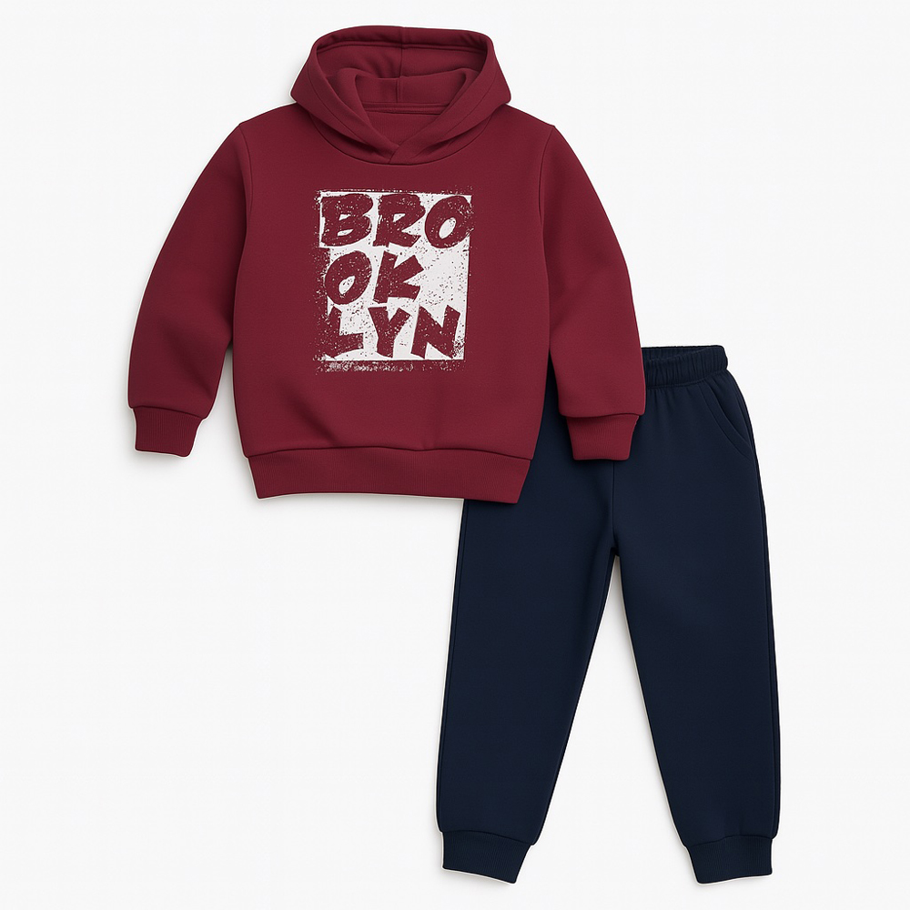 Παιδικό σετ με φόρμα PICCINO αγόρι - ΜΠΟΡΝΤΩ