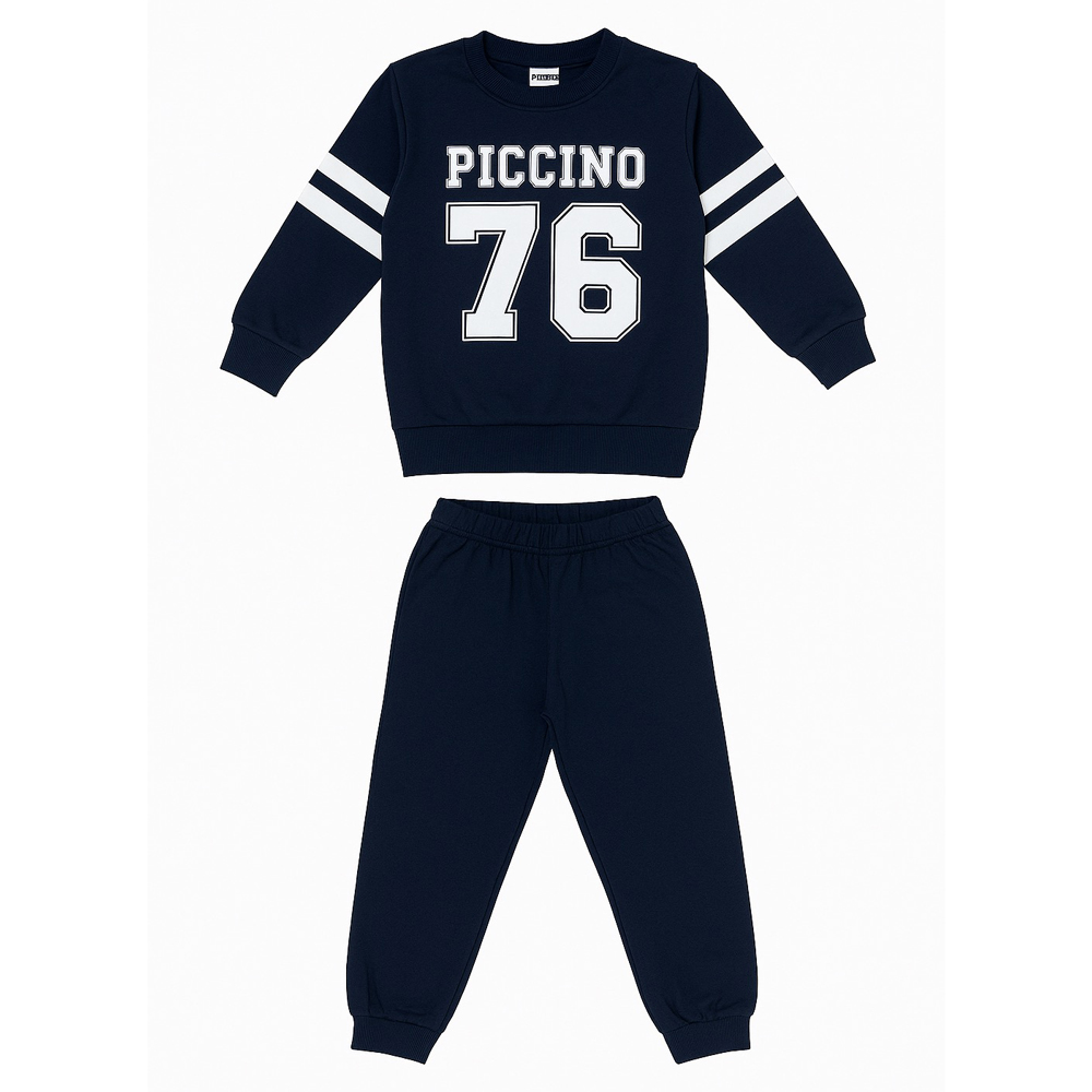 Παιδικό σετ με φόρμα εποχής PICCINO αγόρι - NAVY